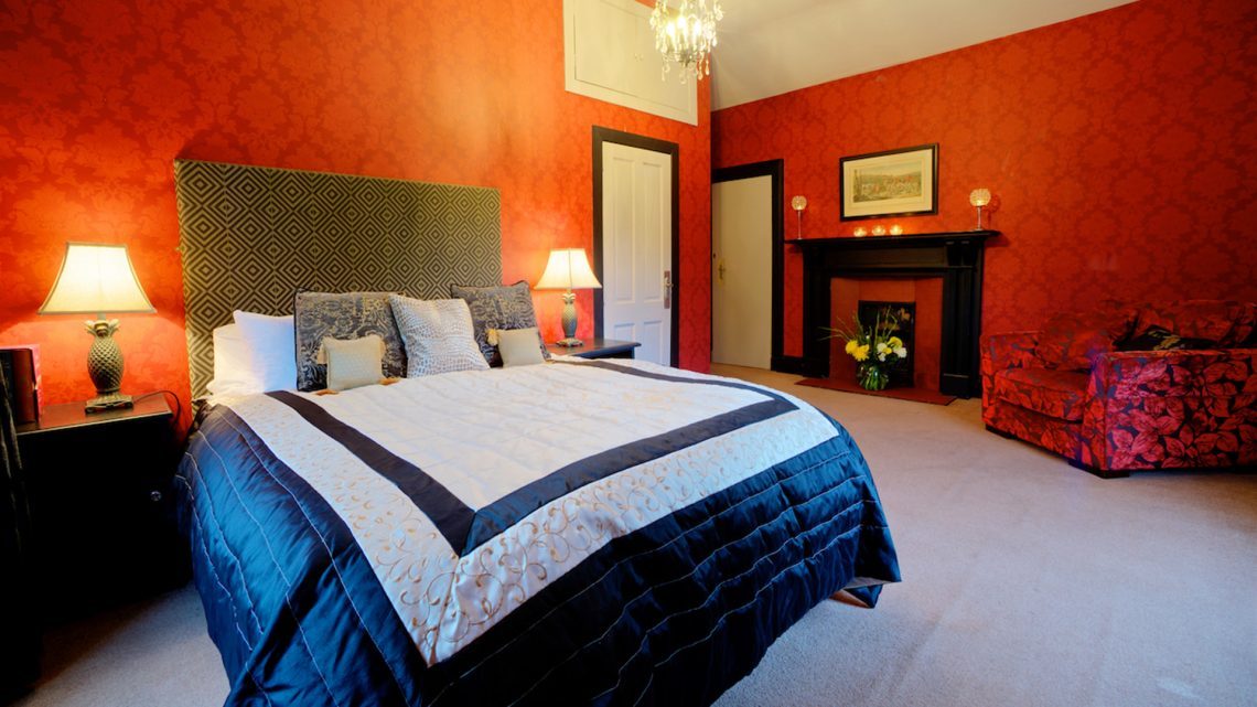 Harvieston Hall — The Red Bedroom